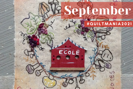Le P’tit Bucheron Red House Embroidery Quiltmania September Banner