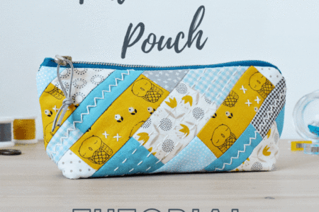 patchwork zipper pouch tutorial